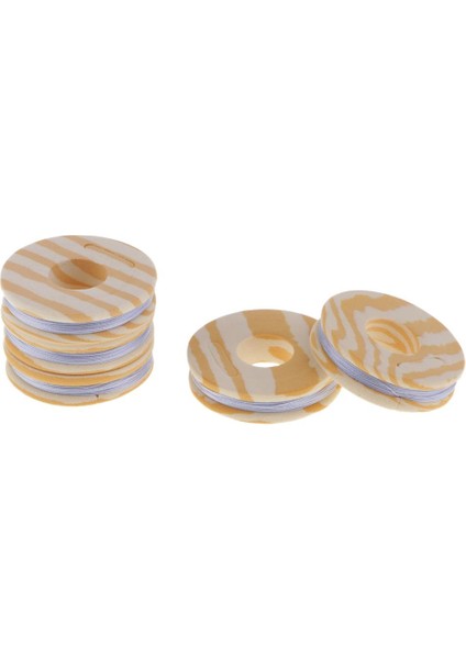 5pcs 10 ~ 15M / Makara Naylon Balıkçılık Çubuğu Kılavuzu Bağlama Iplik Halka Sarma Hattı Gümüş Gri (Yurt Dışından)