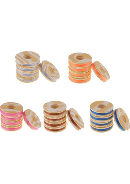 5pcs 10 ~ 15M / Makara Naylon Balıkçılık Çubuğu Kılavuzu Bağlama Iplik Halka Sarma Hattı Gümüş Gri (Yurt Dışından) fırsatları
