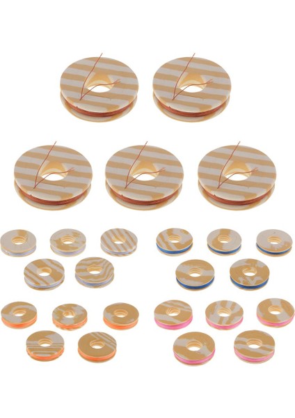 5pcs 10 ~ 15M / Makara Naylon Balıkçılık Çubuğu Kılavuzu Bağlama Iplik Halka Sarma Hattı Gümüş Gri (Yurt Dışından) indirimleri