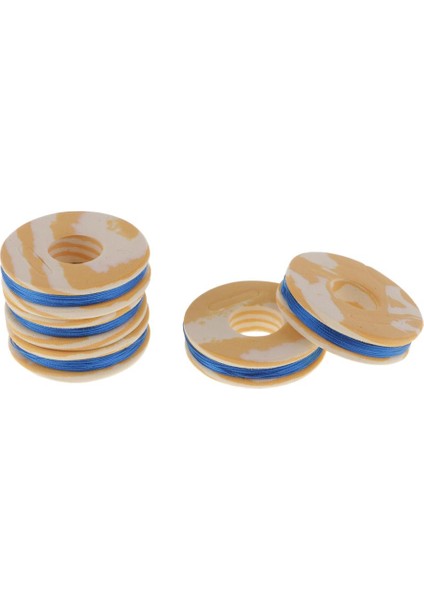 5pcs 10 ~ 15M / Makara Naylon Balıkçılık Çubuğu Kılavuzu Bağlama Iplik Yüzük Sarma Hattı Kraliyet Mavi (Yurt Dışından)