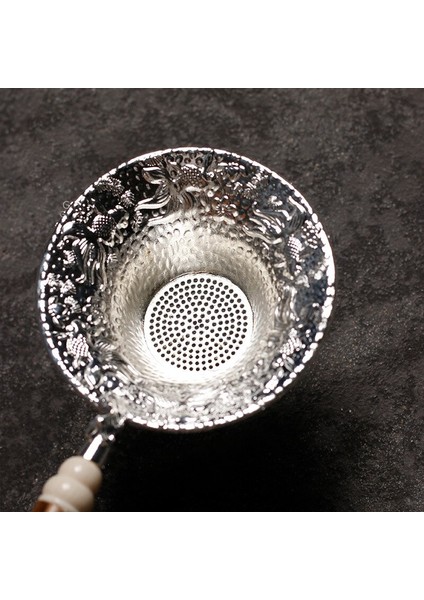 Benekli Bambu Kolu Teneke Çay Süzgeci El Yapımı Çay Töreni Aksesuarları (Yurt Dışından) fırsatları