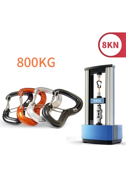 Hammock Karabiner 8kn Dağcılık Ekipmanı Anahtarlık Için Toka Asılı (Yurt Dışından)