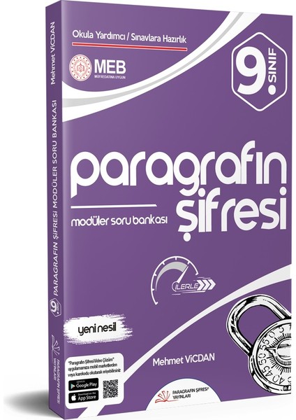 Paragrafın Şifresi Yayınları 9.Sınıf 2024 Nesil Paragraf Modüler Soru Bankası