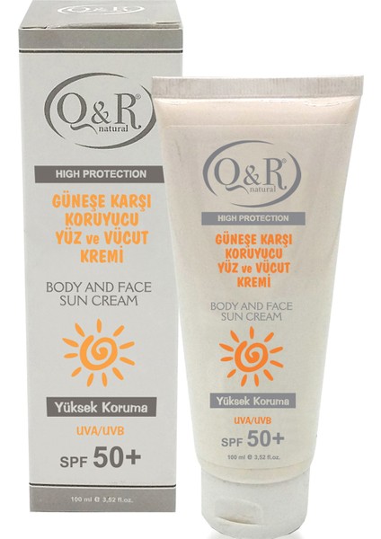 El ve Yüz Güneş Koruma Kremi 50 Spf