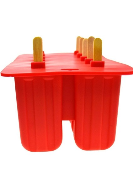 Buz İçin Formlar Silikon Kalıplar Buz Küpü Tepsi Silikonlar Kolay Serbest Bırakma (Kırmızı) (Yurt Dışından) fiyatları