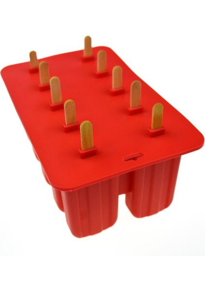 Buz İçin Formlar Silikon Kalıplar Buz Küpü Tepsi Silikonlar Kolay Serbest Bırakma (Kırmızı) (Yurt Dışından) fırsatları