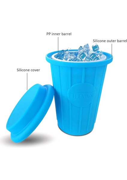 Taşınabilir 2 In 1 Silikon Buz Kova Kalıp Kapaklı Alan Tasarrufu Küp Maker Araçları (Yurt Dışından) fırsatları