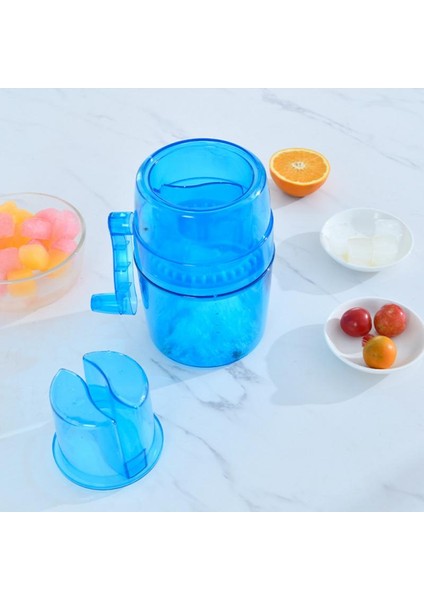 Mini Taşınabilir Mutfak El Krank Manuel Smoothie Buz Kırıcı Şeffaf Dıy Ice Cube Razor Kırıcı Püskül Buz Makinesi (Yurt Dışından)
