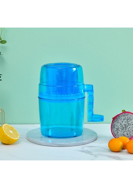 Mini Taşınabilir Mutfak El Krank Manuel Smoothie Buz Kırıcı Şeffaf Dıy Ice Cube Razor Kırıcı Püskül Buz Makinesi (Yurt Dışından)