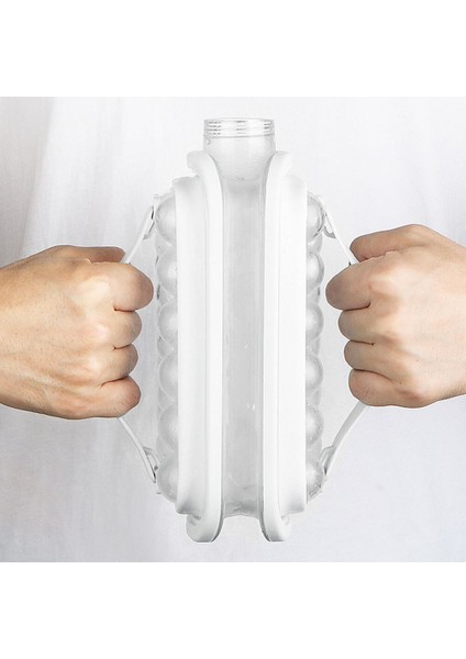 Buz Topu Maker 2 In 1 Taşınabilir Yaratıcı Buz Su Isıtıcısı Kübik Konteyner Buz Küp Yuvarlak Tepsi Kalıp (Beyaz) (Yurt Dışından) fiyatları