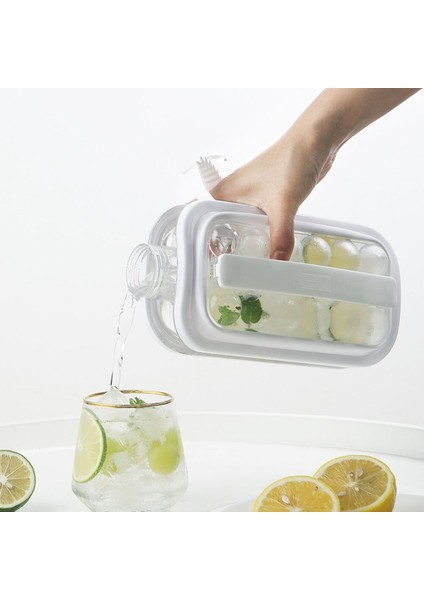 Buz Topu Maker 2 In 1 Taşınabilir Yaratıcı Buz Su Isıtıcısı Kübik Konteyner Buz Küp Yuvarlak Tepsi Kalıp (Beyaz) (Yurt Dışından) fırsatları