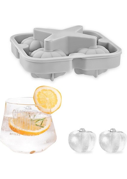 Dıy Magnum Silikon Kalıp Buz Silikon Glaton Kalıpları İçin Kolay Yayın Formları Buz Küpü Tepsi Silikonları Ice Cube Maker Kalıp (12.5 x 12.5 x 5 cm. Gri) (Yurt Dışından)