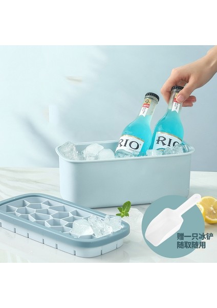 80 cm Ev Yapımı Buz Tepsisi Ev Buzdolapları İçin Yaz Petek Buz Küpü Buz Makinesi Çift Silikon Buz Küp Kalıp Buz Kutusu Depolama (Mavi) (Yurt Dışından) fırsatları
