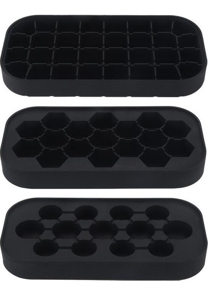 22 cm Buz Küpü Maker Yeni Silikon Buz Tepsisi Buz Küpleri Kalıp Buz Kutusu Kapakları ile Yığın Tepsileri Silikon Kalıp Silikon Kalıp (Siyah) (Yurt Dışından) fiyatları