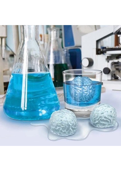 Dayanıklı Silikon Içecek Tepsi Serin Beyin Şekli Buz Küpü Kalıp Makinesi Kalıp Krem Makineleri (15.5 x 15.5 x 3.3 cm. Kırmızı) (Yurt Dışından) modelleri