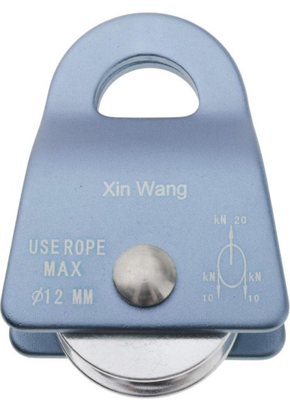 Kaya Tırmanma Arboristi Için 20KN Sabit Yan Plaka Kasnağı Tek Şeması - Mavi (Yurt Dışından)