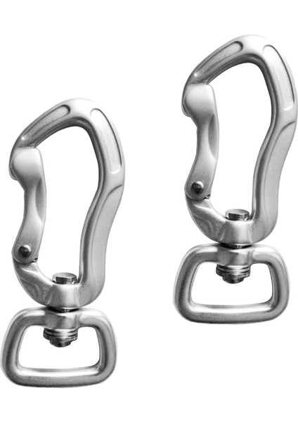 2pcs Alüminyum Döner Karabiner Sırt Çantası Asılı Kanca Kamp Açık Aletler 71MM Gümüş Kare Göz (Yurt Dışından) indirimleri