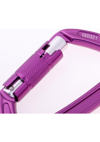 24KN Otomatik Kilitleme Kaya Tırmanma Karabiner Klipi D Şekilli Kilit Kilitleme Hook Mor (Yurt Dışından) modelleri