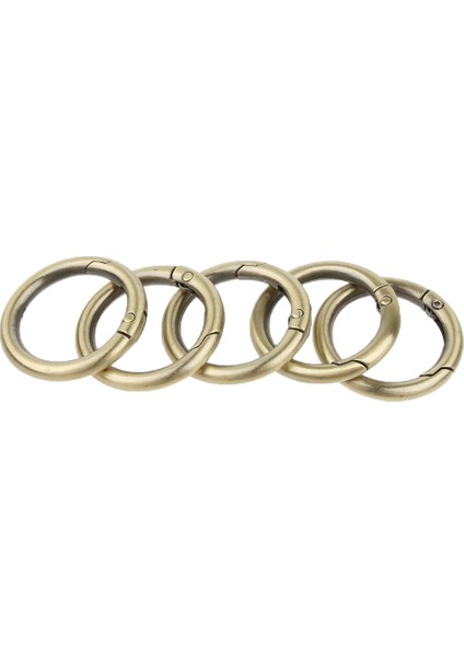 5x Kamp Yay Push Kapı Kupası Kamı Kıç Çengelleri Anahtarlık Anahtarı 10MM-51MM Kahverengi 19MM (Yurt Dışından)