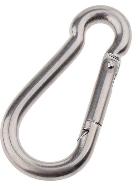 Paslanmaz Çelik Yay Snap Hook Carabiner M8 (Yurt Dışından)