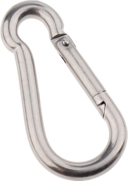 Paslanmaz Çelik Yay Snap Hook Carabiner M6 (Yurt Dışından)