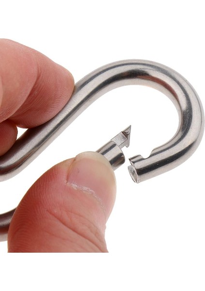 Paslanmaz Çelik Yay Snap Hook Carabiner M6 (Yurt Dışından) modelleri