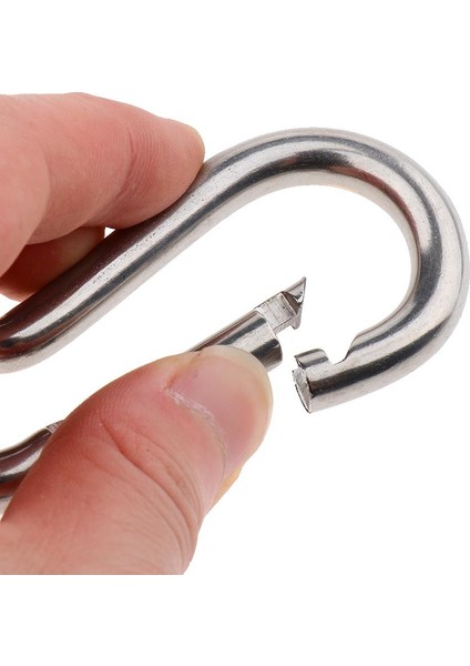 Ağır Hizmet Tipi Bahar Snap Kanca Anahtar Zinciri Karabiner M8 (Yurt Dışından)