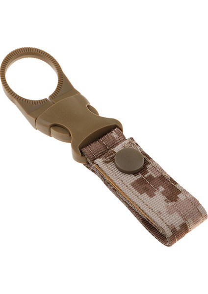 Anahtar Kanca Molle Asılı Kemer Karabiner Dokuma Su Şişesi Toka Klipsi Çöl Dijital (Yurt Dışından)