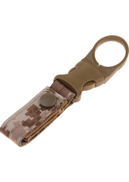 Anahtar Kanca Molle Asılı Kemer Karabiner Dokuma Su Şişesi Toka Klipsi Çöl Dijital (Yurt Dışından)