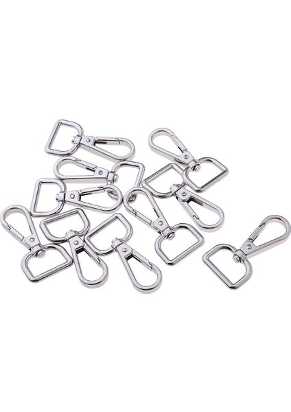 10PCS Döner Tokalar Kordon Snap Kanca Istakoz Pençe Tokası ve Anahtarlık Halkaları 20MM (Yurt Dışından)