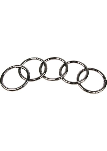 5 Adet Çinko Alaşım Yuvarlak Yaylı Tokalar Snap Kanca Anahtarlık Klipsi Siyah 51MM (Yurt Dışından) fırsatları