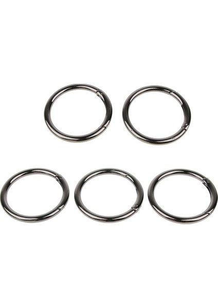 5 Adet Çinko Alaşım Yuvarlak Yaylı Tokalar Snap Kanca Anahtarlık Klipsi Siyah 51MM (Yurt Dışından) indirimleri