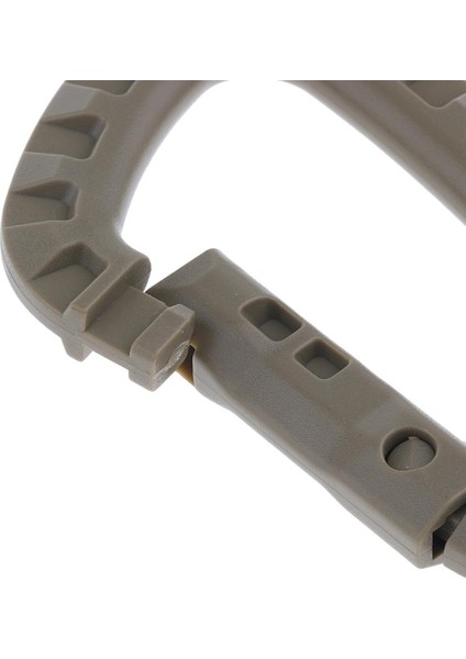 5pcs Bahar Snap Carabiner Clip Hooks, D-Ring Anahtarlık Sabit Plastik Anahip Kahverengi (Yurt Dışından) modelleri