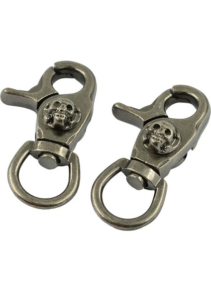 2 Adet Antik Gümüş Kafatası Snap Döner (Yurt Dışından) indirimleri