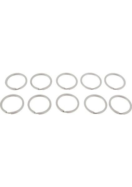 Kamp / Gümüş Için 10 Adet Paslanmaz Çelik Anahtar Zinciri Anahtar Halkası 32 mm (Yurt Dışından) fiyatları