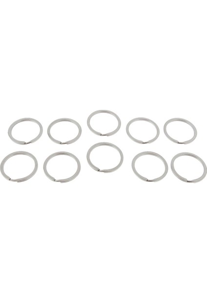 Kamp / Gümüş Için 10 Adet Paslanmaz Çelik Anahtar Zinciri Anahtar Halkası 32 mm (Yurt Dışından) indirimleri