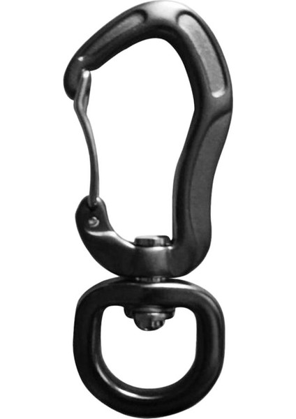 2pcs Alüminyum Döner Karabiner Sırt Çantası Asılı Kanca Kamp Açık Aletler 76MM Gri Yuvarlak Göz (Yurt Dışından) modelleri