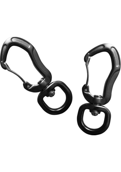 2pcs Alüminyum Döner Karabiner Sırt Çantası Asılı Kanca Kamp Açık Aletler 76MM Gri Yuvarlak Göz (Yurt Dışından) indirimleri