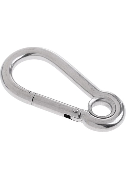D Şekil Yaylı Yapılı Gate Paslanmış Çelik Karabıner Geç 9cm Ila 14 cm 10 x 100 mm (Yurt Dışından)