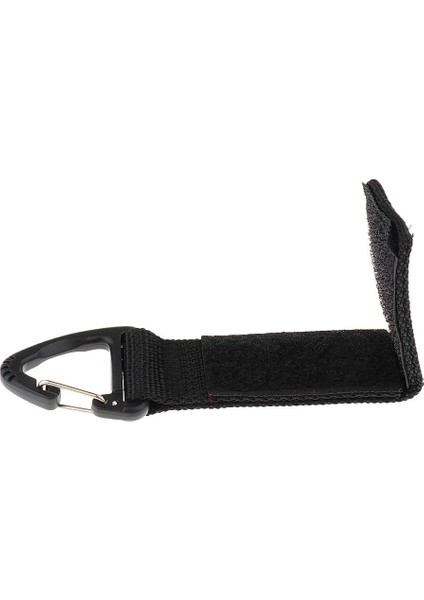 Açık Taktik Molle Dokuma Kemer Üçgen Karabiner Klips Kanca Siyah (Yurt Dışından) modelleri