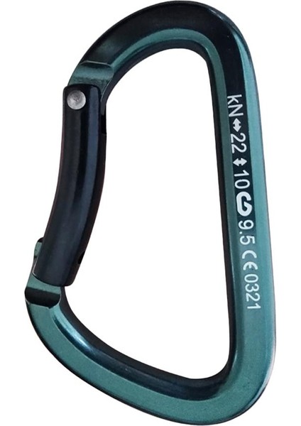 Strade Store 22KN Alüminyum Açık Kaya Tırmanışı Rappelling Carabiner Kancası 90MM Siyah (Yurt Dışından)