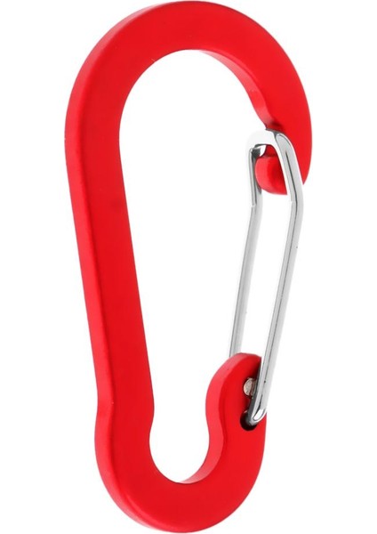 6pcs Alüminyum Karabiner Snap Kanca Askısı Yay Klipsi Anahtarlık Kamp Yürüyüşü Kırmızı (Yurt Dışından) indirimleri