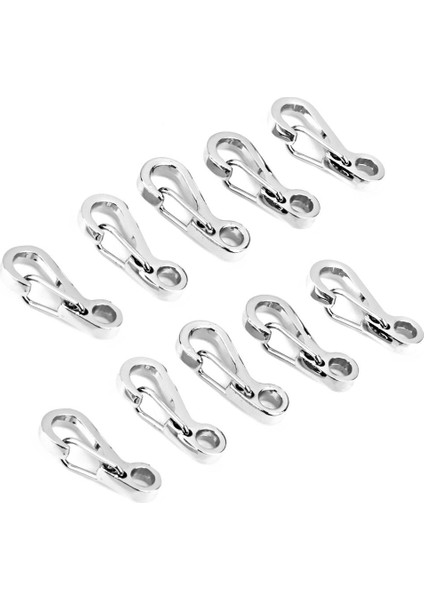 10X Açık Kamp Karabiner Çırpı Klips Kanca Bölünmüş Yay Tokası Anahtarlık (Yurt Dışından) modelleri