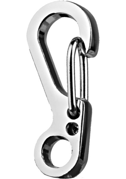 10X Açık Kamp Karabiner Çırpı Klips Kanca Bölünmüş Yay Tokası Anahtarlık (Yurt Dışından) fırsatları