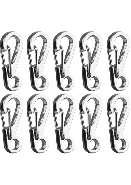 10X Açık Kamp Karabiner Çırpı Klips Kanca Bölünmüş Yay Tokası Anahtarlık (Yurt Dışından) indirimleri