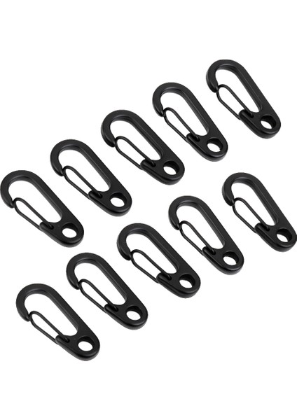 10 Adet Alaşımlı Karabinerler, Kamp Yürüyüşü Için Anahtarlık Kanca Tokası (Yurt Dışından)