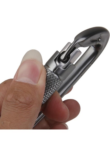 24KN Açık Kaya Tırmanışı Oto Kilit Karabina Kanca Rappelling Ekipmanları Gri (Yurt Dışından) fırsatları