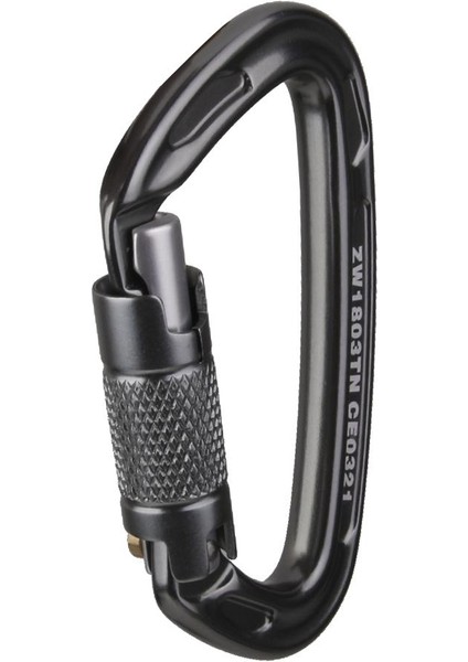 24KN Açık Kaya Tırmanışı Oto Kilit Karabina Kanca Rappelling Ekipmanları Gri (Yurt Dışından) indirimleri