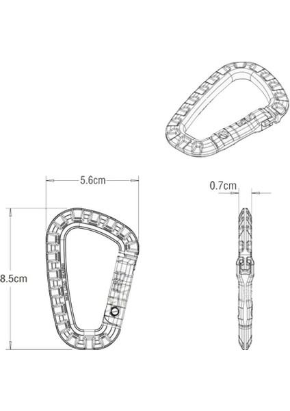 6x D- Abs Hızlı Yayın Bahar Carabiner Haki (Yurt Dışından) fiyatları