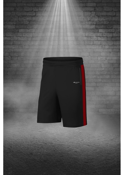 Erkek Bordo Dri-Fit Kumaş Cepli Baskısız Bisiklet Yaka Sporcu Tişört Şort Alt Üst Ikili Takım S-3xl modelleri